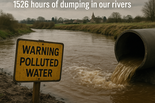polluted river